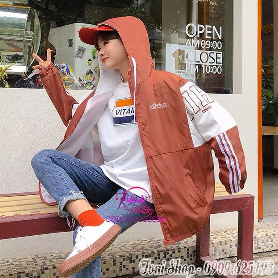 [S01] Áo khoát nữ gió dù 2 lớp chống nắng NHE phối tay mẫu mới siêu chất thời trang-M186 | BigBuy360 - bigbuy360.vn