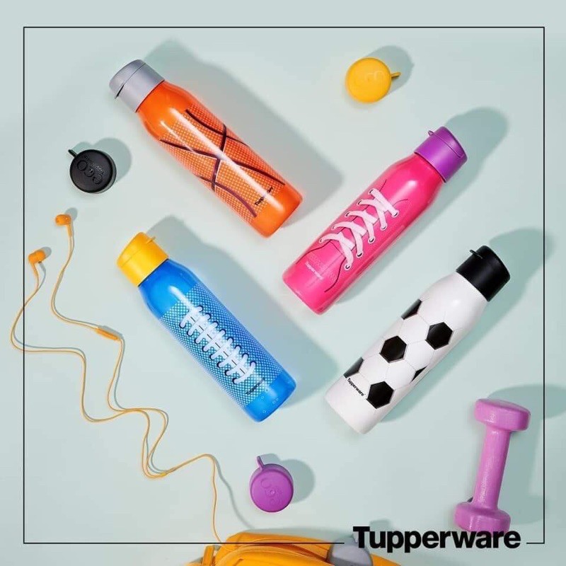 Tupperware Bình Eco Fancy 500ml tặng kèm nắp