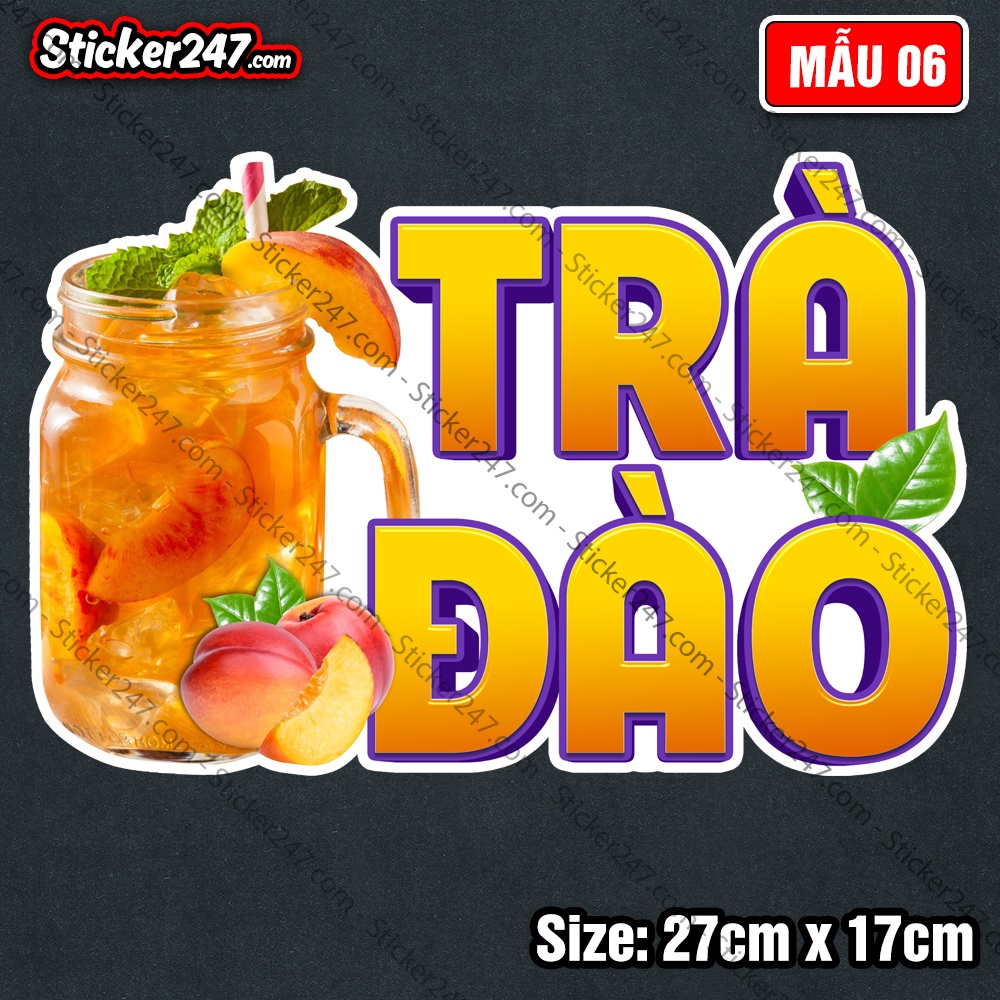 Decal trang trí quán hình ly trà sữa, sinh tố, cà phê, rau má, trà dâu 𝑭𝒓𝒆𝒆𝒔𝒉𝒊𝒑 Sticker, Decal dán tường, tủ, kính...