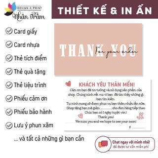 IN 10.000 danh thiếp / phiếu quà tặng / phiếu bảo hành