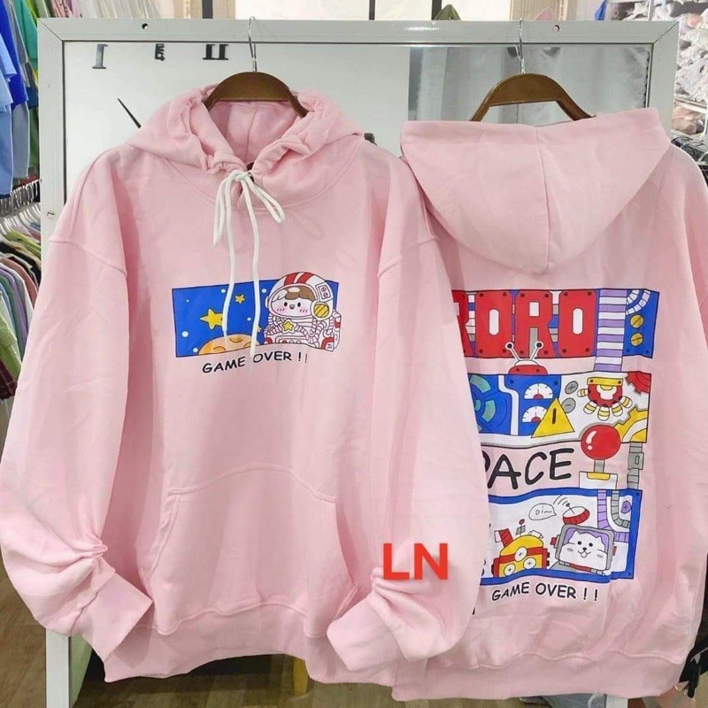 (sale ) (sale) Áo hoodie hành tinh GAMEVOVER LN11 (tuyển sỉ đại lý ) (tuyển sỉ và đại lý )