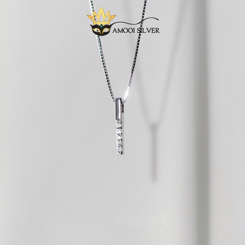 Dây chuyền bạc S925 chữ I love U - Amooi Silver AD98