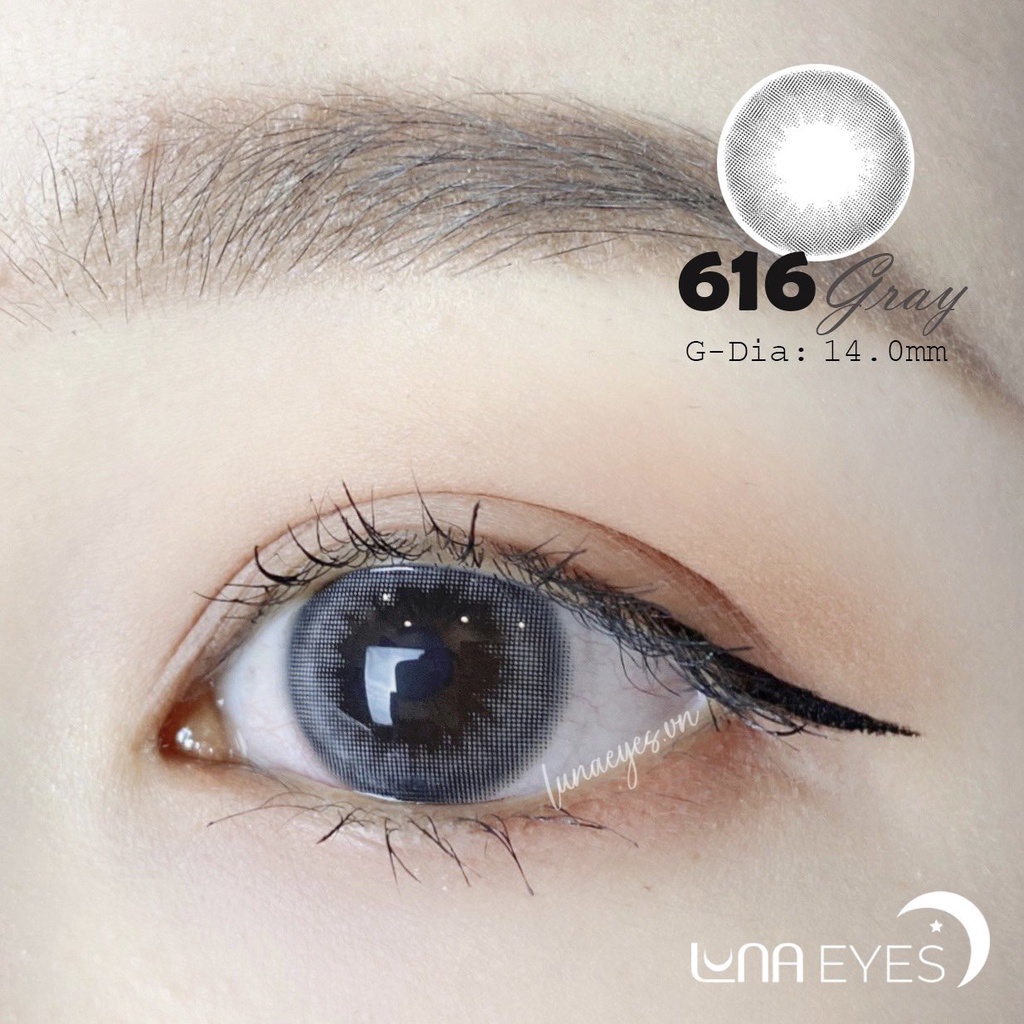 Lens LUNA EYES 616 GRAY size nhỏ
