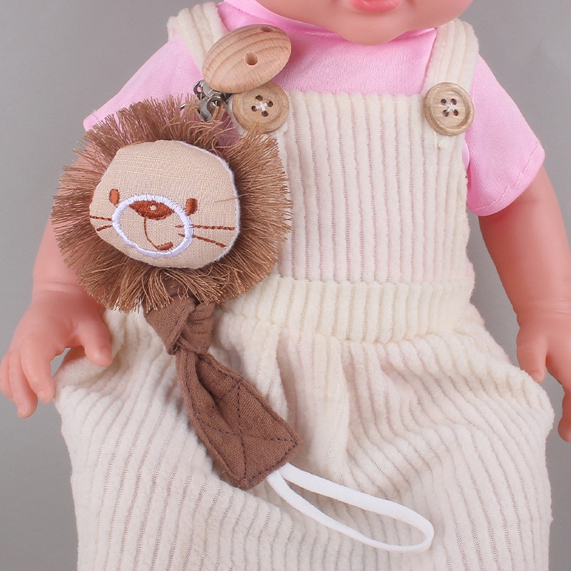 Giá Đỡ Núm Vú Giả Bằng Cotton Họa Tiết Động Vật Hoạt Hình Cho Bé Sơ Sinh
