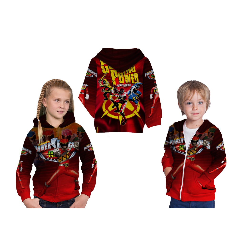 Áo Khoác Hoodie Phối Khóa Kéo In Hình Khủng Long Cho Người Lớn Và Trẻ Em 01 Tuổi