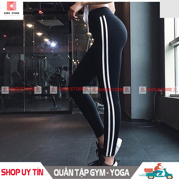 Quần legging tập gym Khói Store yoga nữ nâng mông lưng cao - k103 | BigBuy360 - bigbuy360.vn