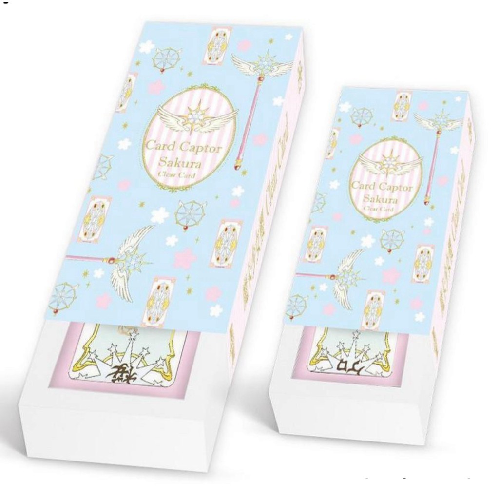 (2 loại ) Bộ bài Tarot màu xanh Clow card/Cardcaptor Sakura /KINOMOTO SAKURA thủ lĩnh thẻ bài pha lê dễ thương