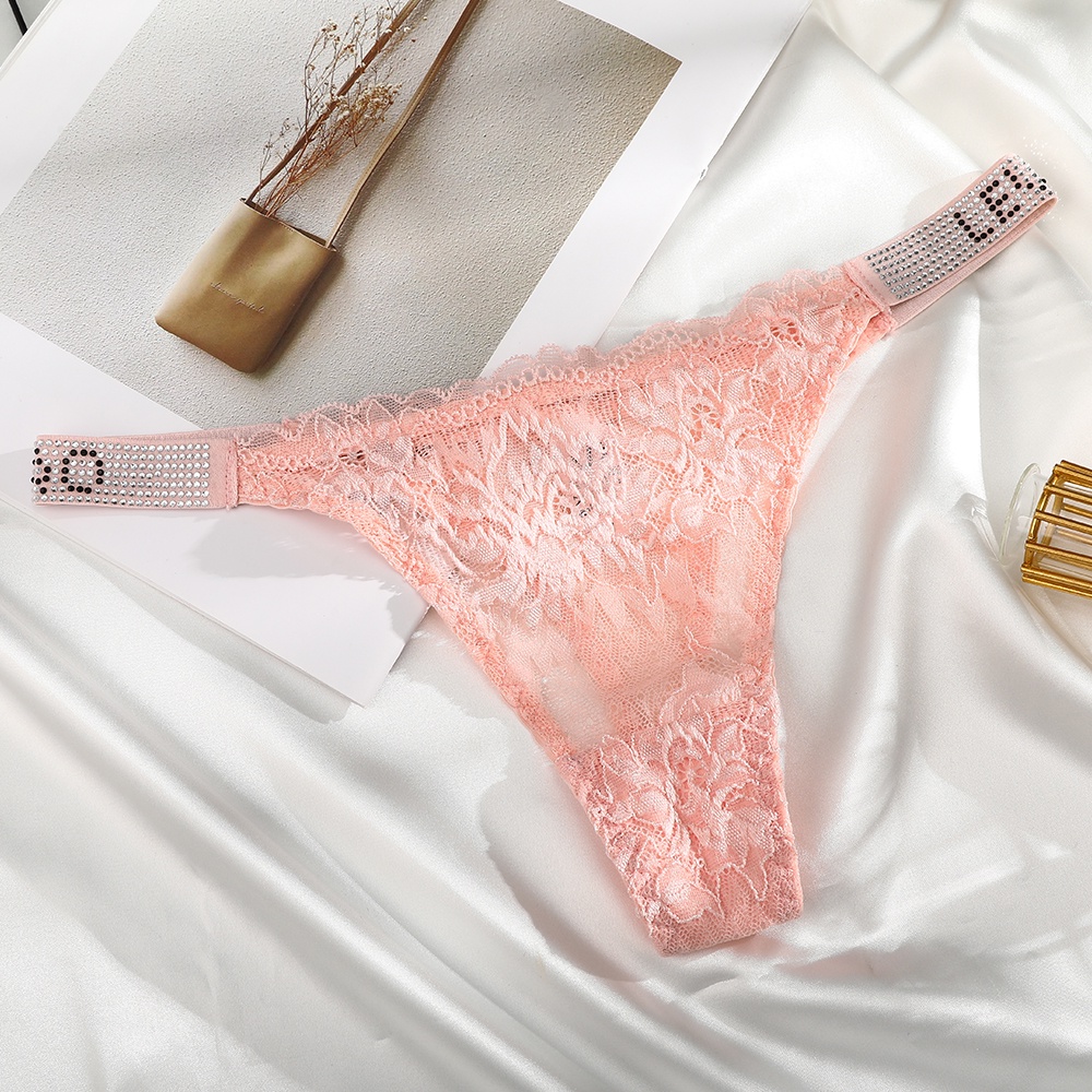 Quần Lót Levao Phối Ren Trong Suốt In Chữ Thời Trang Quyến Rũ Cho Nữ