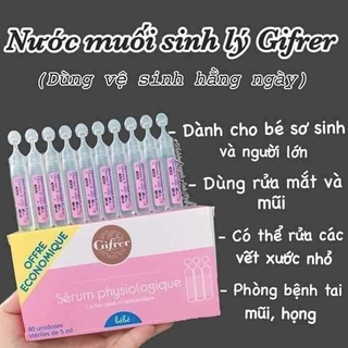 Nước muối sinh lý của Pháp-Muối Hồng