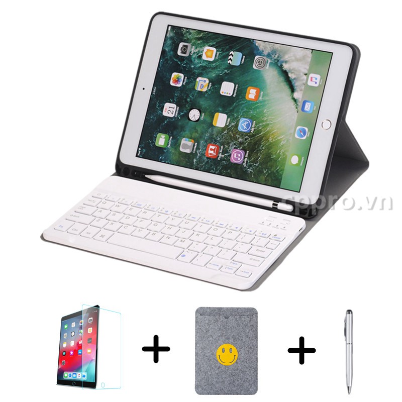 Bao da tích hợp bàn phím Bluetooth cho 2017/2018 iPad 9.7 Air1 Air2 Air3 10.2 iPad Mini 12345 Pro 9.7 10.5