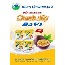 Sữa Chua BA VÌ CHANH DÂY thùng 48 hộp x100g (Nhận đơn qua Grab/nowship hoặc liên hệ Công ty ship trực tiếp)