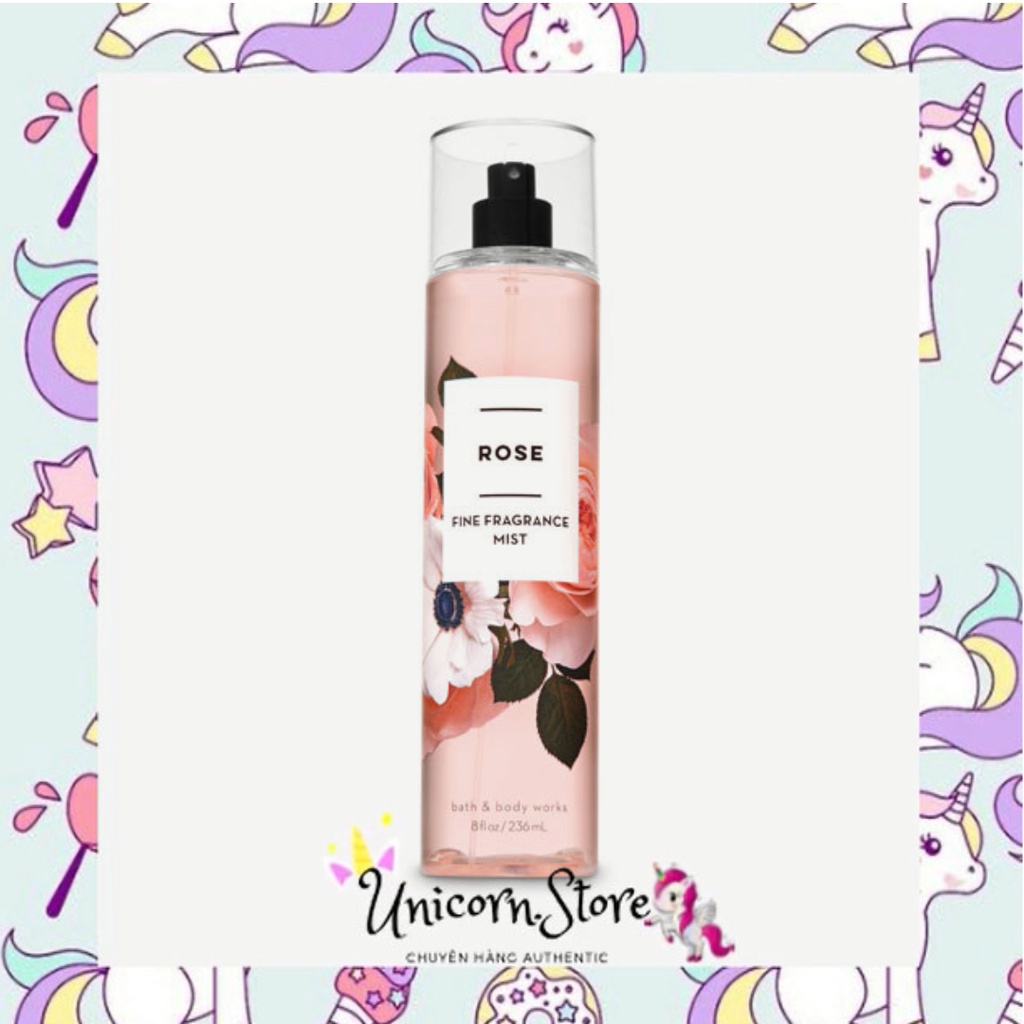 ♚𝐌𝐔𝐀 𝐍𝐆𝐀𝐘♚ Xịt Thơm Toàn Thân Bath And Body Works - Rose 🦄𝗨𝗻𝗶𝗰𝗼𝗿𝗻.𝗦𝘁𝗼𝗿𝗲🦄