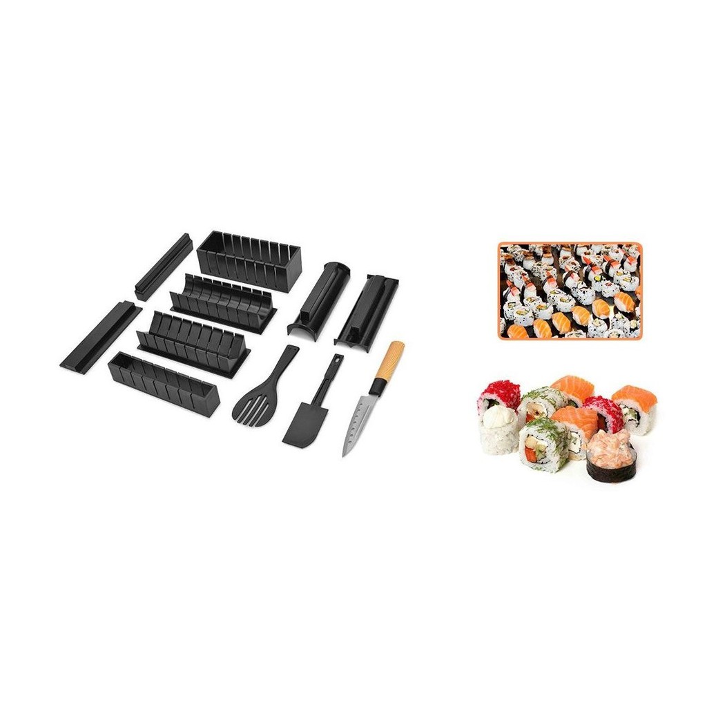 4E[P3024] Dụng cụ làm 11 kiểu sushi phong cách Hàn Quốc cho bà mẹ làm cho Bé ăn tại nhà SZ76