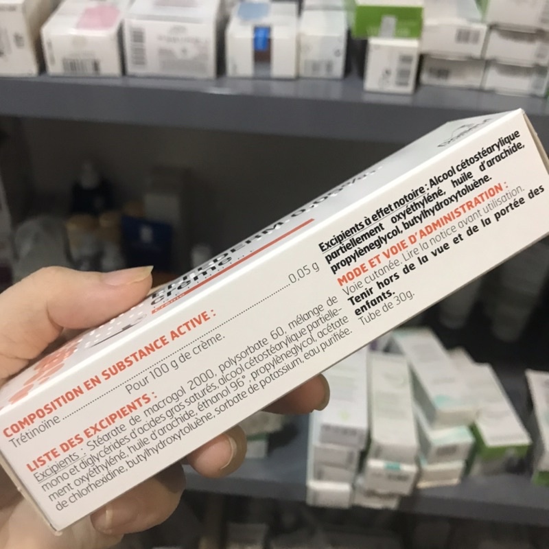 effederm tretinoin 0,05 bailleul kem trẻ hoá da ngừa mụn 30g