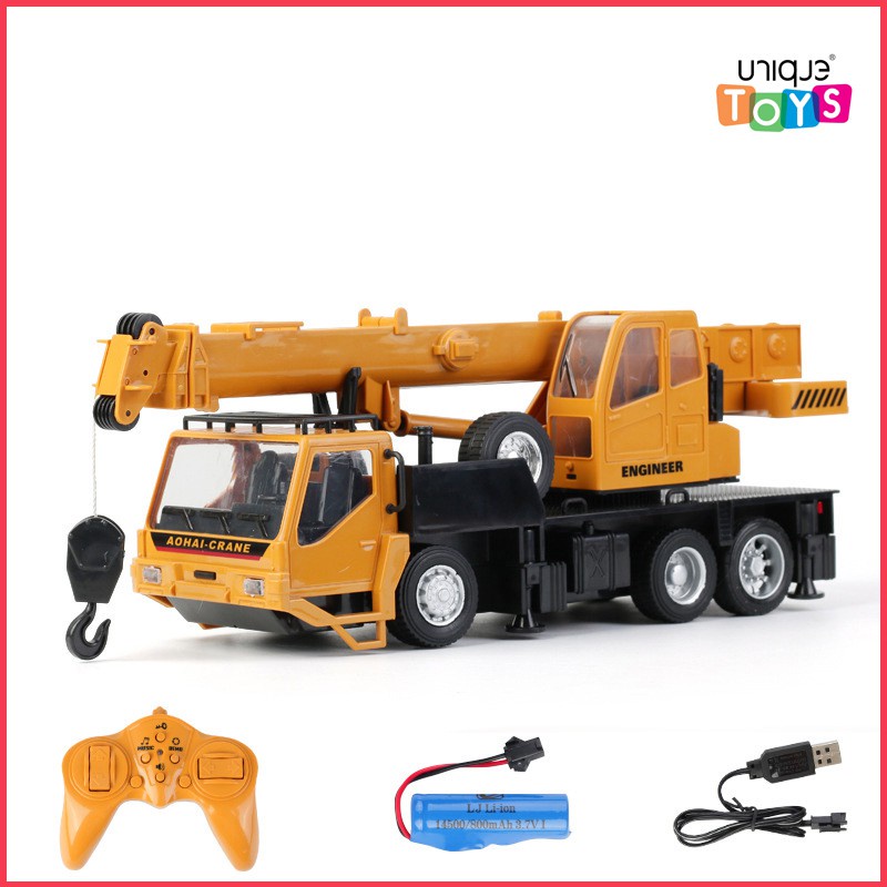 ♀✒♗Xe máy cẩu điều khiển từ xa, - xúc kiển 8 kênh, cấu tạo hợp kim pin sạc
