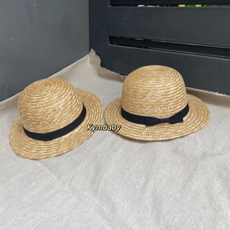 Mũ cói vành trung mùa hè cho bé từ 2-6 tuổi M785 (KÈM HỘP ĐỰNG SẢN PHẨM)