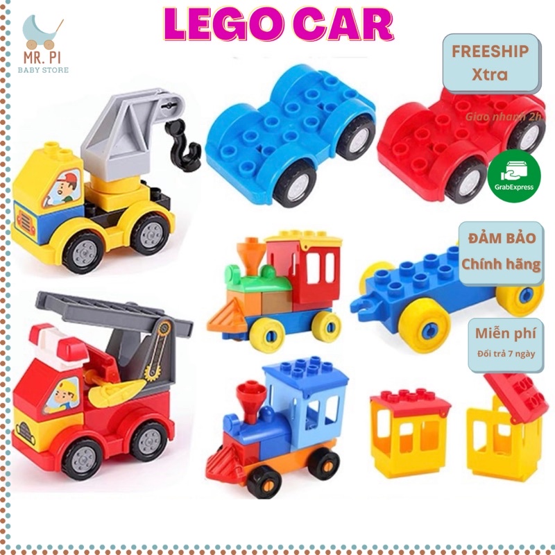 Đồ Chơi Lắp Ghép Lego Duplo, Xếp Hình Lắp Ráp Sáng Tạo Chủ Đề Phương Tiện Giao Thông, Mô Hình Xe