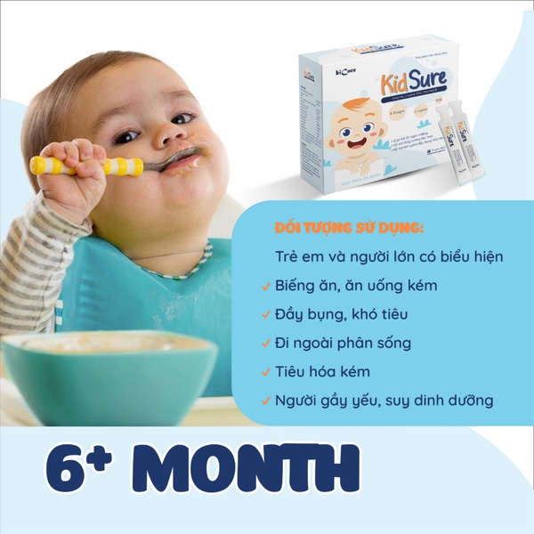 Siro ăn ngon Kidsure cho bé trên 6 tháng hộp 15 gói * 10ml