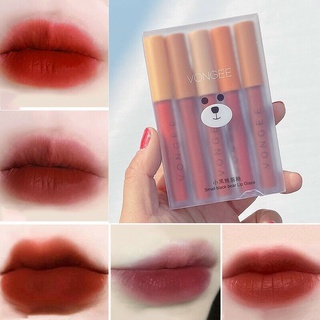 Set Son Vongee 5 cây Gấu mềm mịn như Nhung