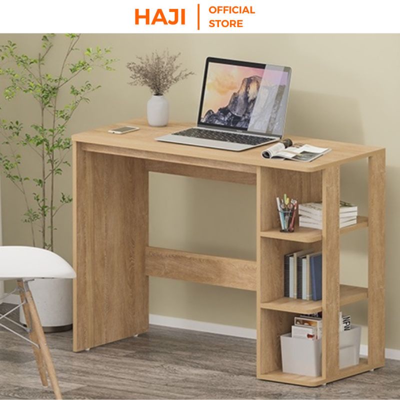 Bàn làm việc kèm giá sách tinh tế tiện lợi thương hiệu HAJI A73