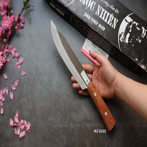 Dao Gọt Hoa Quả Thép Cacbon Không Rỉ Hàng Rèn Thủ Công Nhiệt Luyệt Từ Xưởng Dao Mộc Nhiên Phúc Sen