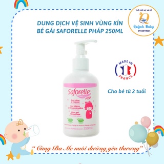 Nước vệ sinh Saforelle Pháp cho bé gái