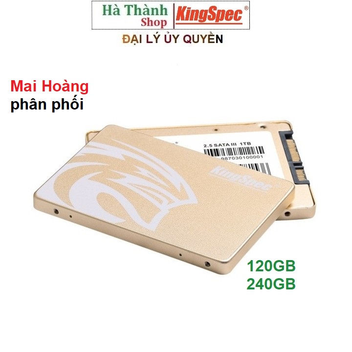 [Mã 253ELSALE hoàn 7% đơn 300K] ổ cứng SSD Kingspec 120GB ,128GB ,240GB , 256GB Sata3- Mai Hoang Phân Phối