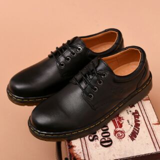 Giày Dr.  Marten da bò thật 077DT(tặng tất+xi+chổi)