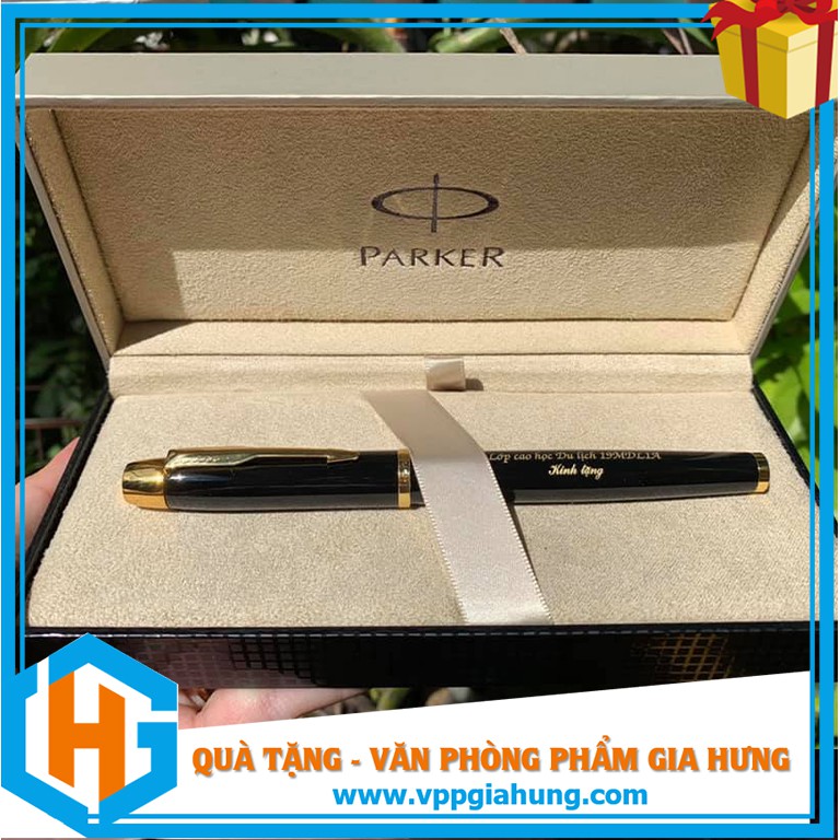 Bút Parker IM Black Gold dạng nắp - Chính hãng tặng kèm hộp bút cao cấp - ZALO 0.751.3651 - Bút khắc logo doanh nghiệp