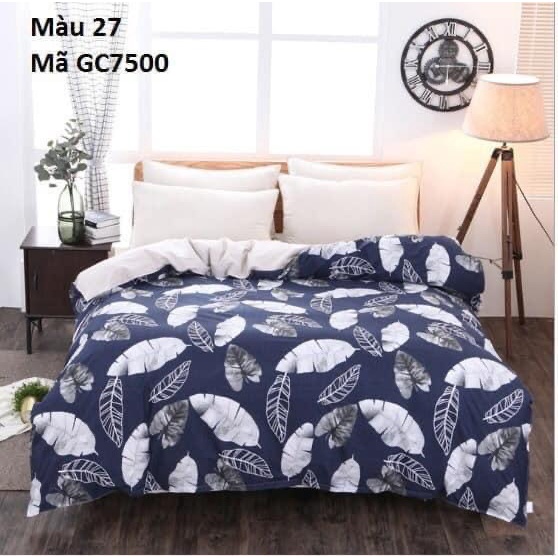 GC7500 Vỏ chăn cotton dày dặn 4 mùa in họa tiết 200x230cm