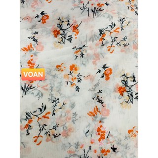VẢI VOAN  HOA NHÍ - DÒNG VẢI THÔNG DỤNG - 1 MÉT X 1M5