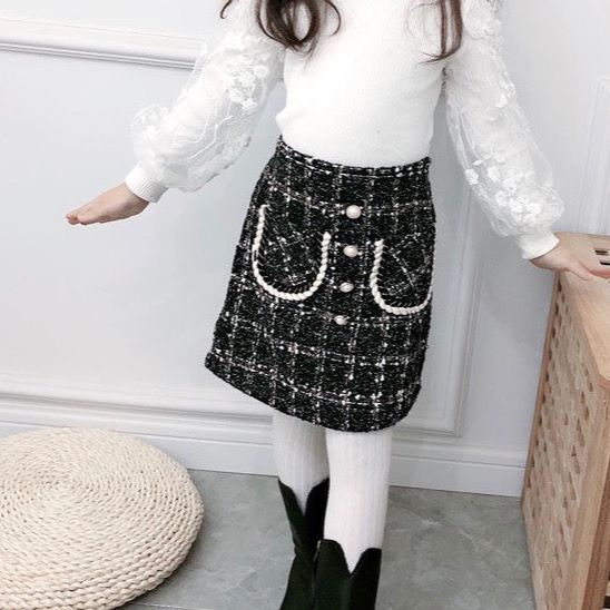 Mới Chân Váy Lót Lông Cừu Dày Dặn Thời Trang Xinh Xắn Cho Bé Gái