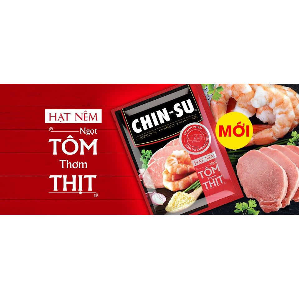 Hạt Nêm Chinsu Ngọt Tôm Thơm Thịt Gói 800G