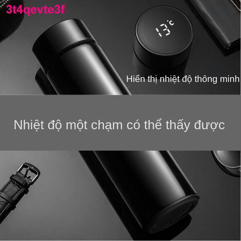 chai tràCốc cách nhiệt đo độ thông minh LED cảm ứng hiển thị nước sáng tạo kinh doanh chữ quà tặng tùy chỉnh logo