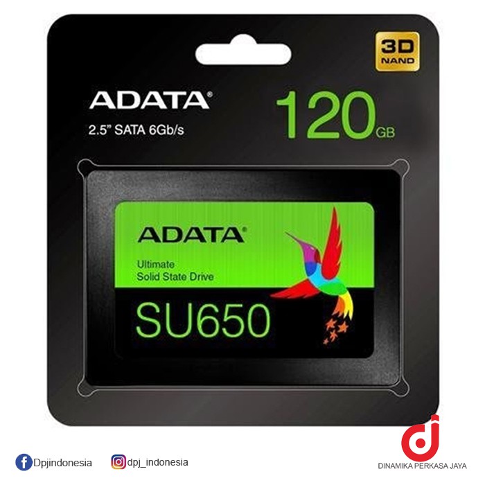 Ổ Cứng Ssd Adata Ultimate Su650 120gb 2.5 Sata Iii 3d Nand