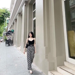Quần suông chữ cạp chun