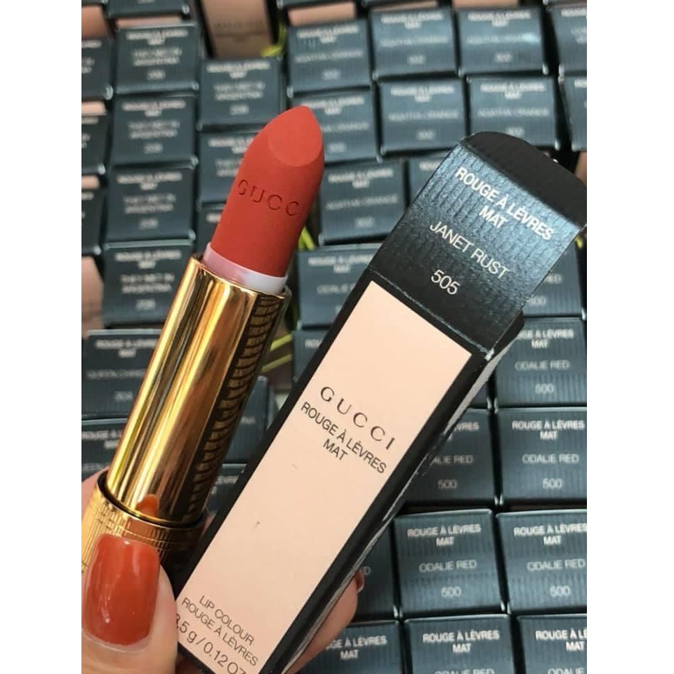 Son Lì Gucci Rouge À Lèvres Mat Màu 505 Janet Rust | BigBuy360 - bigbuy360.vn