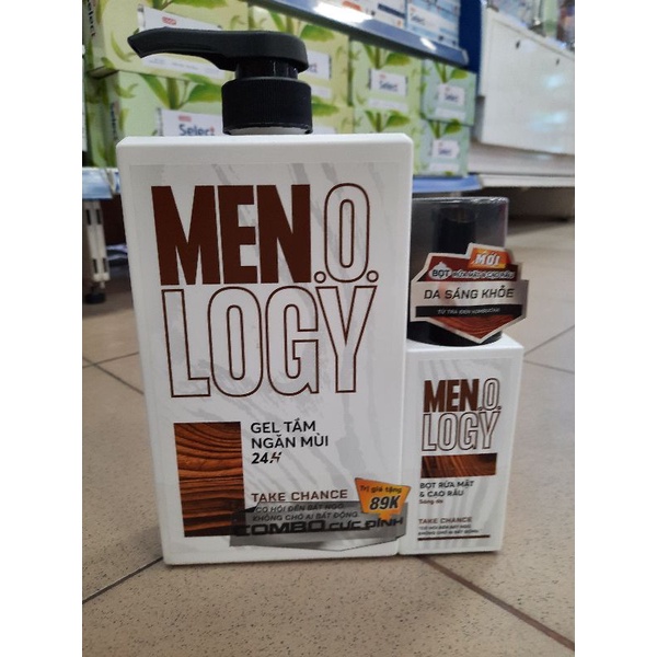 Sữa tắm Nam Men.O.Logy 630ml + Bọt rửa mặt & cạo râu