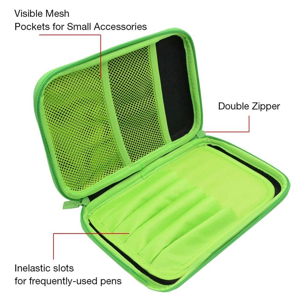 Túi Đựng Bút In Họa Tiết Mosaic Màu Trắng Đen Có Khóa Kéo Tiện Dụng Cho Văn Phòng / Trẻ Em