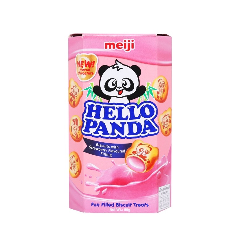 BÁNH GẤU HELLO PANDA MEIJI VỊ DÂU/ SOCOLA/ SỮA/ DỪA/ TRÀ XANH 50G