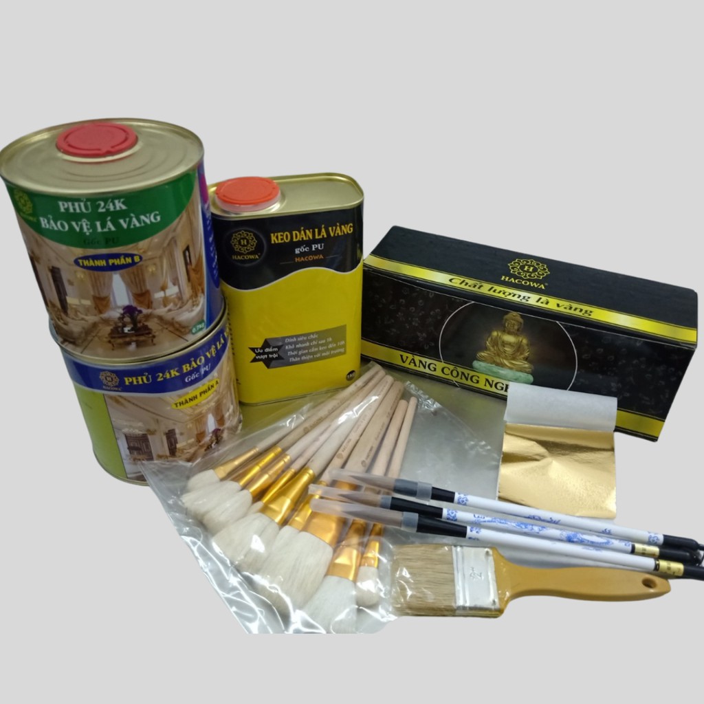 Set Khởi nghiệp dát vàng TRỌN BỘ DÁT VÀNG 24K TRÊN KIM LOẠI