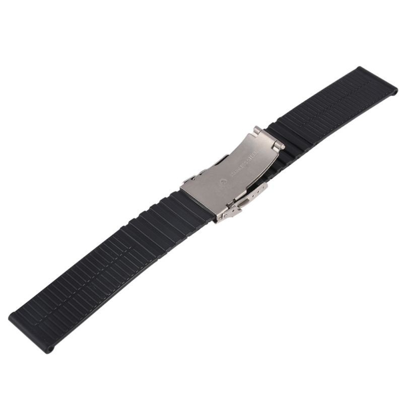 20/22/24mm Silicon Waterproof Foldable Watch Strap Swimming Watch