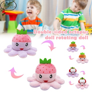 Nldu Đồ Chơi Thú Nhồi Bông Hình Bạch Tuộc Có Thể Đảo Ngược Dễ Thương