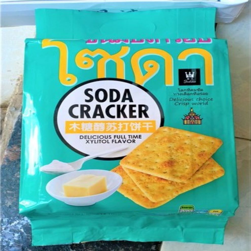 🍓 Bánh Quy Giòn Soda Cracker Cho Người Ăn Kiêng Người Tiểu Đường 400g