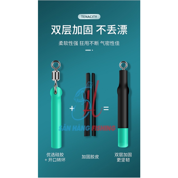 Chân cắm phao câu cá, gói chân phao silicon, chân phao cao cấp, săn hàng chất lượng cao