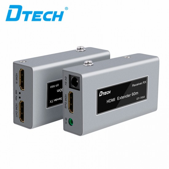 Bộ Khuếch Đại HDMI Qua Lan 60m DTech DT-7053 [BẢO HÀNH 1 NĂM]