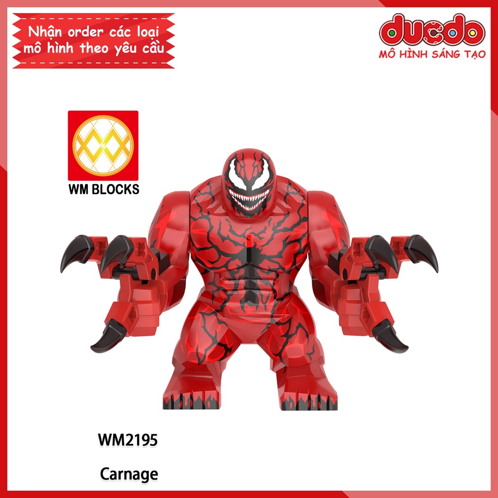 Minifigures các nhân vật Venom và Carnage mới nhất - Đồ chơi Lắp ghép Mini Mô hình Iron Man WM WM6120