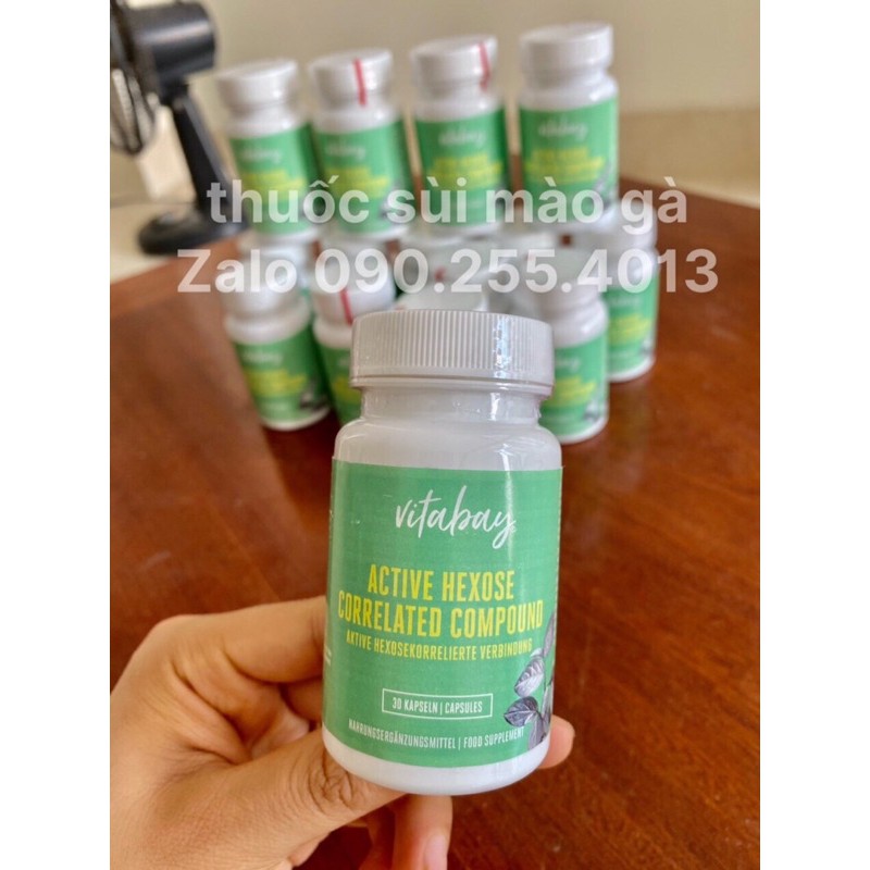 AHCC Vitabay (Biil Hãng) - Mẫu mơi 30v 500mg tiêu diệt HPV