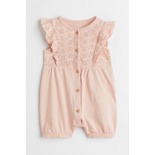 Romper cotton bèo cao cấp bé gái