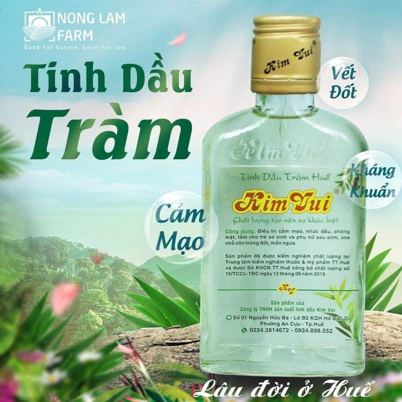 Tinh dầu tràm Huế Kim Vui dung tích 35ml - 80ml -125ml.